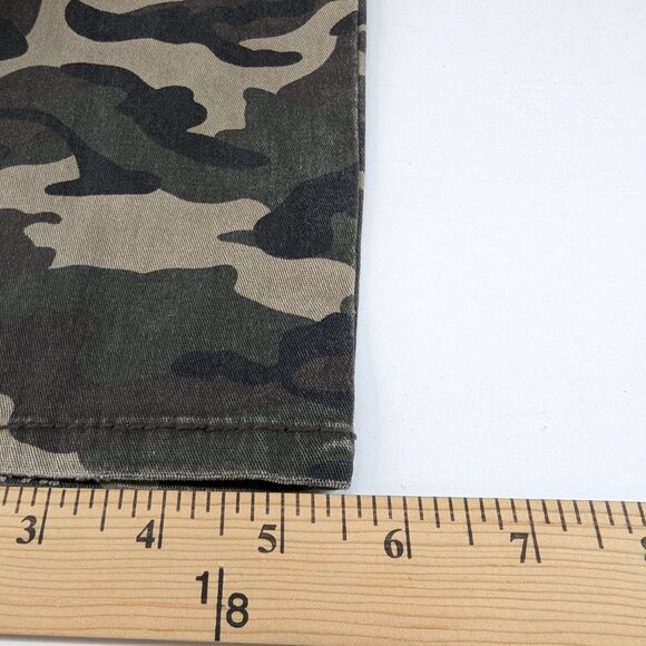 Miley Cyrus Max Azria Army Camo Pattern Junior Distressed Skinny Jeans Size 9 - Picture 9 of 11